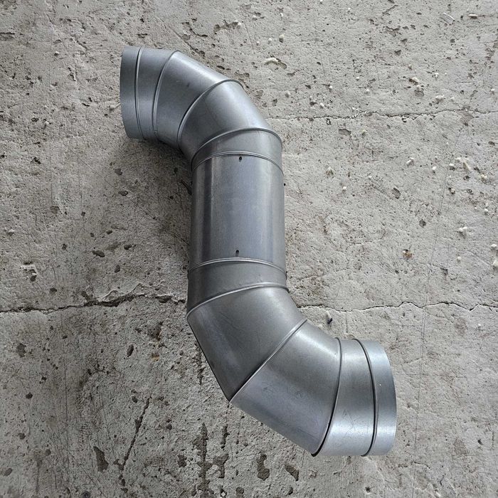 2 szt Kolano Segmentowe Ø250mm90st Kanał do Pieca Ekogroszek, Pellet