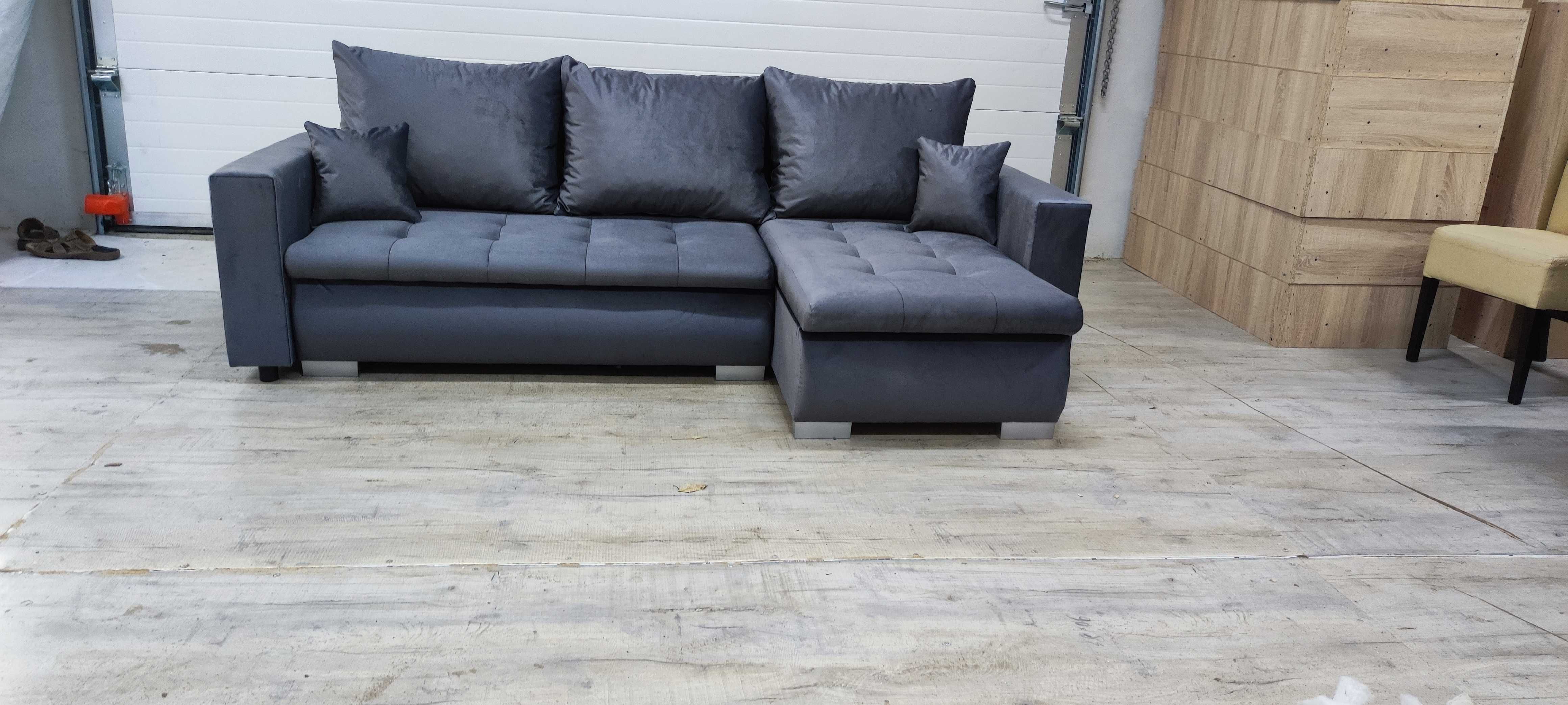 Sofa narożna Hugo z półkami od producenta. Dowolna kolorystyka !