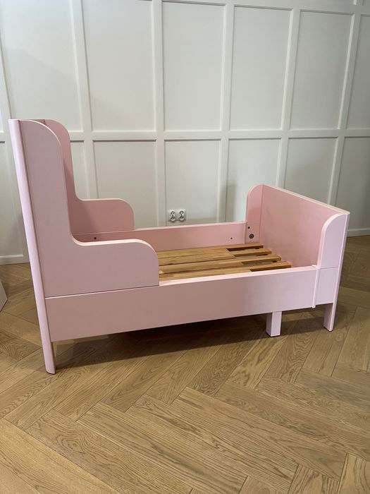 Różowe łóżko dla dziewczynki , rozsuwane rośnie razem z dzieckiem