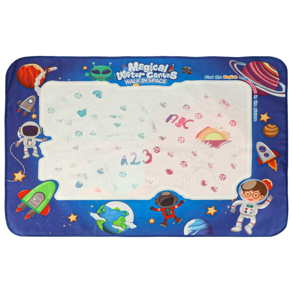 mata wodna kosmos 120x90 cm do malowania z akcesoriami