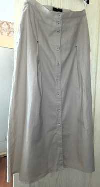 Продам Стильная льняная длинная юбка 42р новая  бренд Bonprix