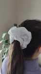 Scrunchie big koronka