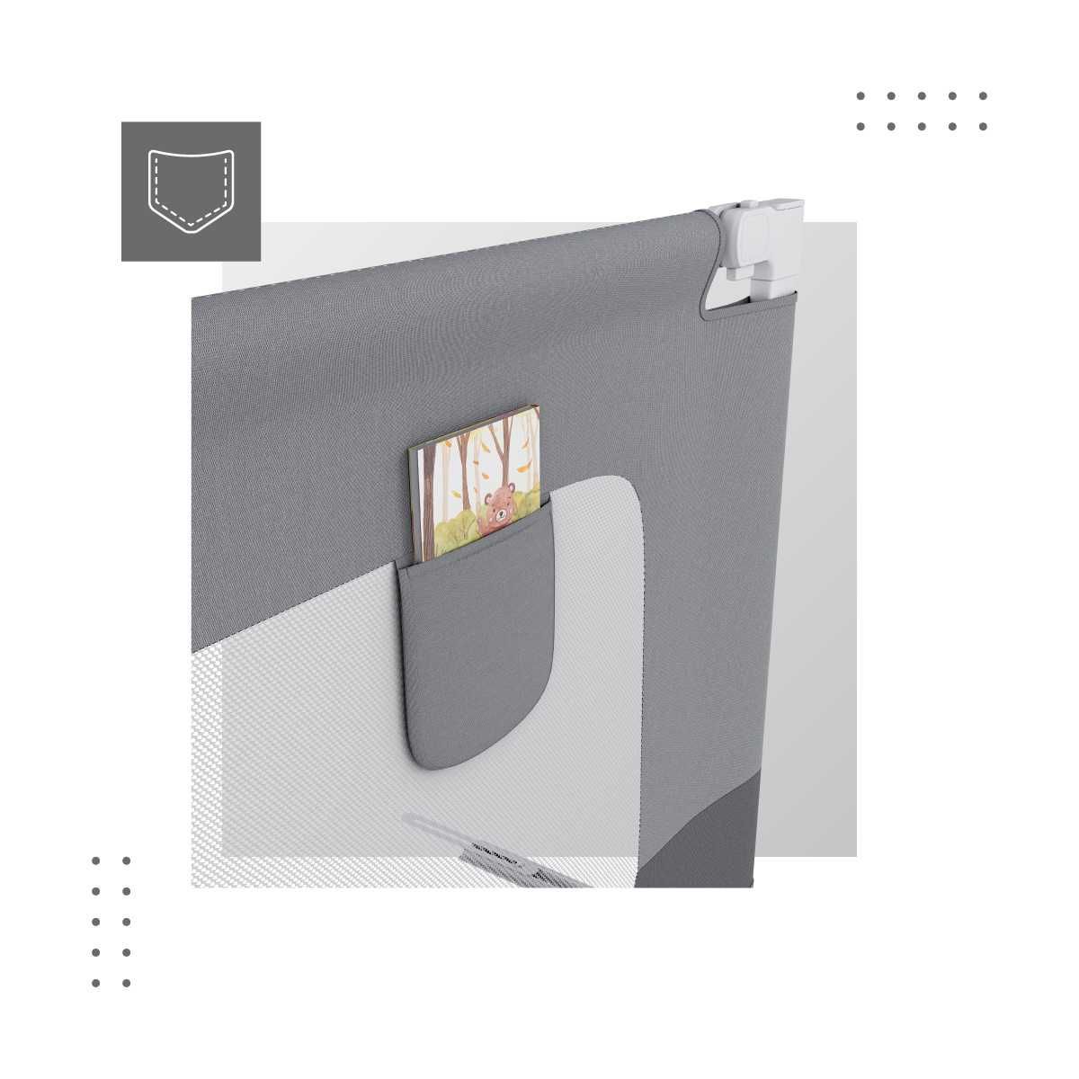 Barierka do łóżka 140 cm TULANO Cover 44
