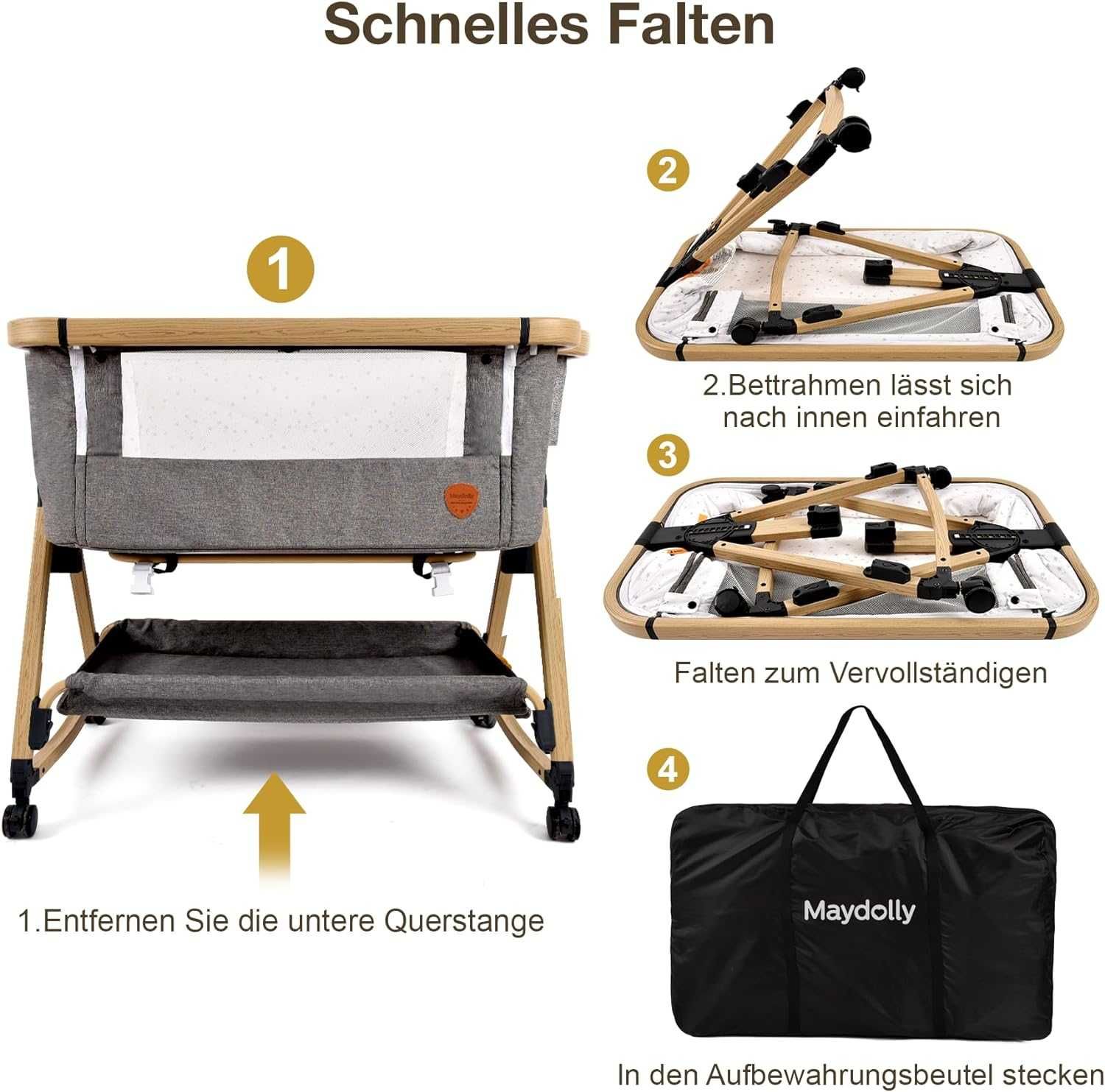 Berço Sleeper Maydolly com balanço ou rodas