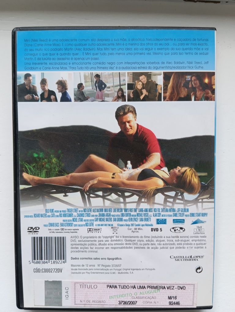 DVD para tudo há uma primeira vez