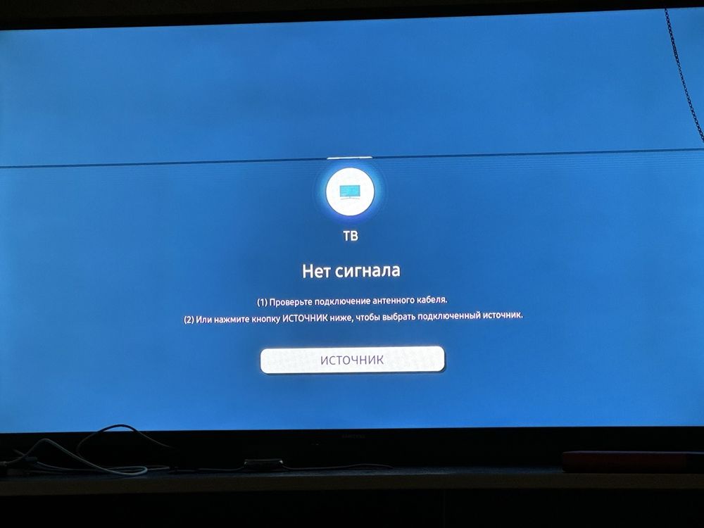 Телевизор  Samsung UE43T5300AUXUA,черная горизонтальная линия на экран