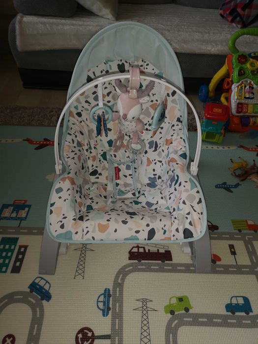 Leżaczek dla dziecka, niemowlaka, fisher price
