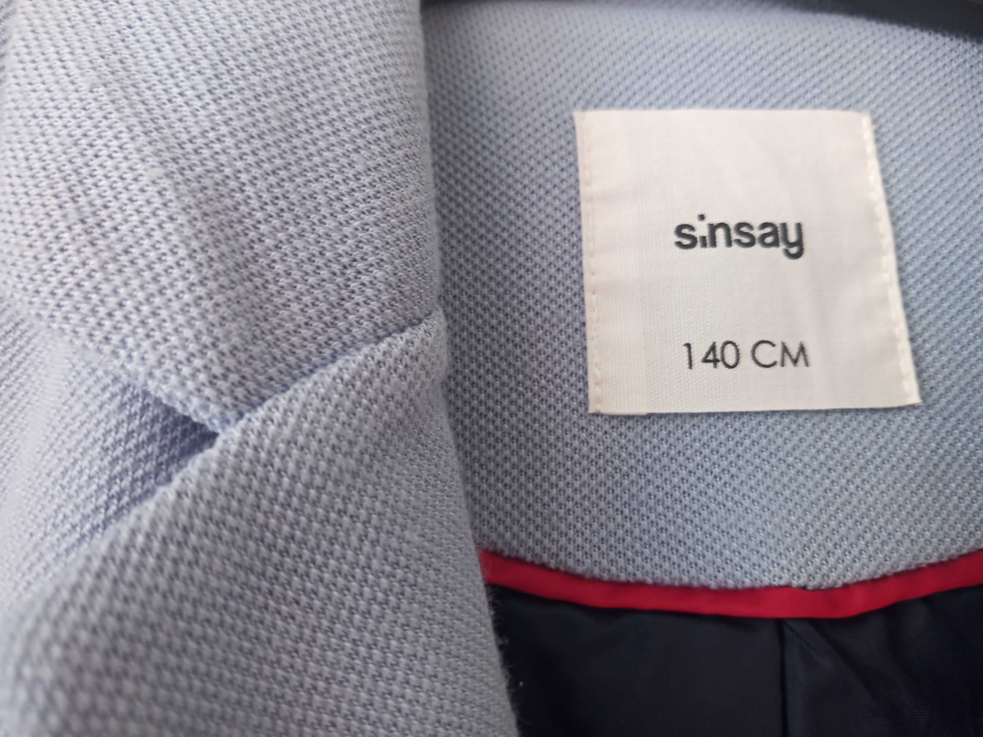 Sinsay błękitna marynarka bardzo dobry stan rozmiar 140 cm