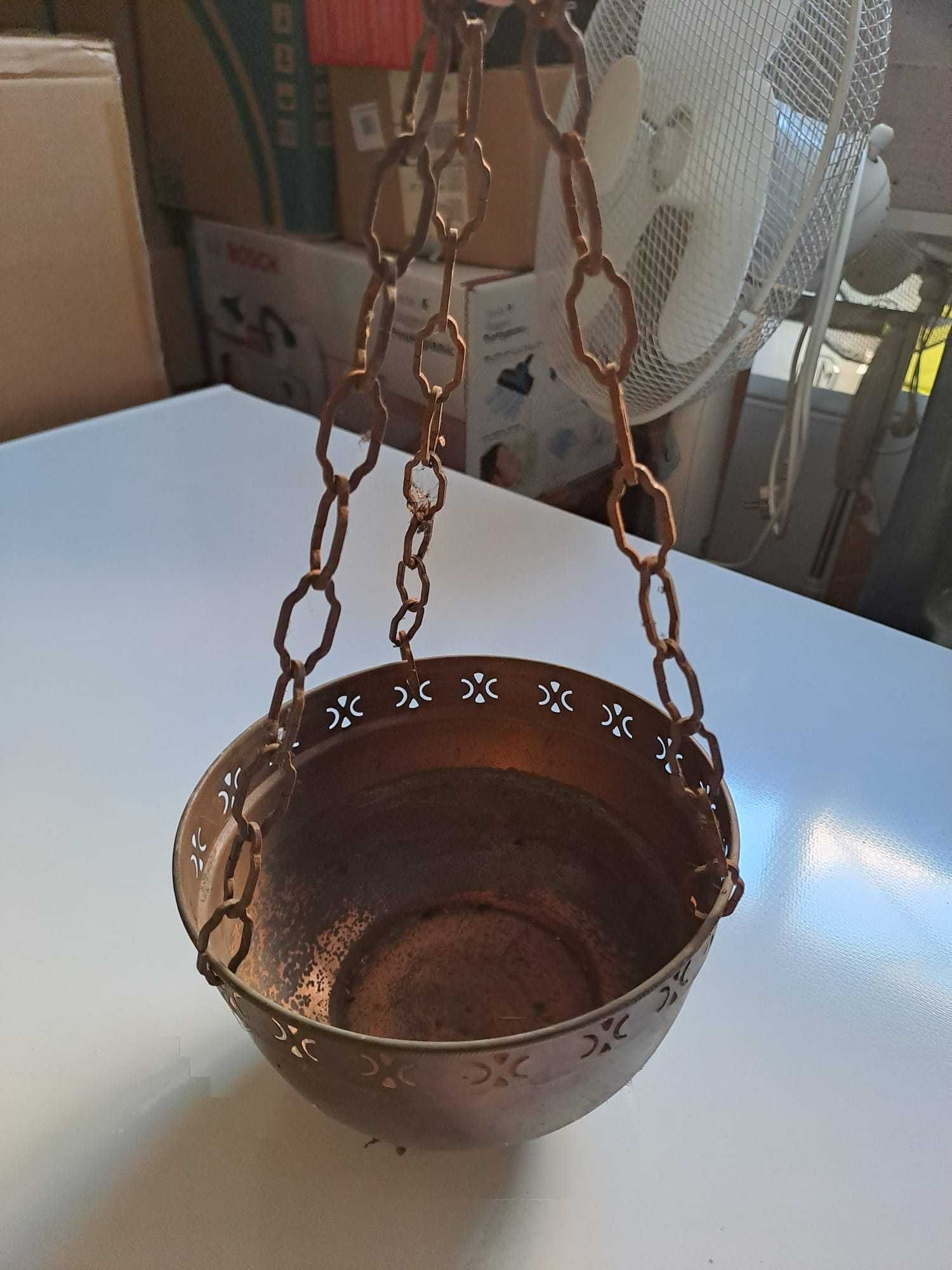 Vaso suspenso de cobre