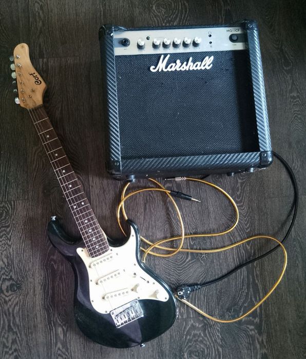 Електрогітара cort g110 junior + комбік marshall