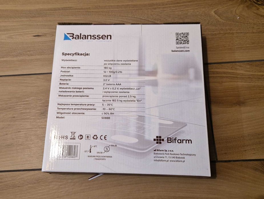 Waga elektroniczna z analizatorem składu masy ciała SMART Nowa