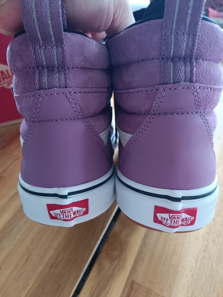 Buty wysokie Vans 43 skórzane skotchgard oryginał karton metki