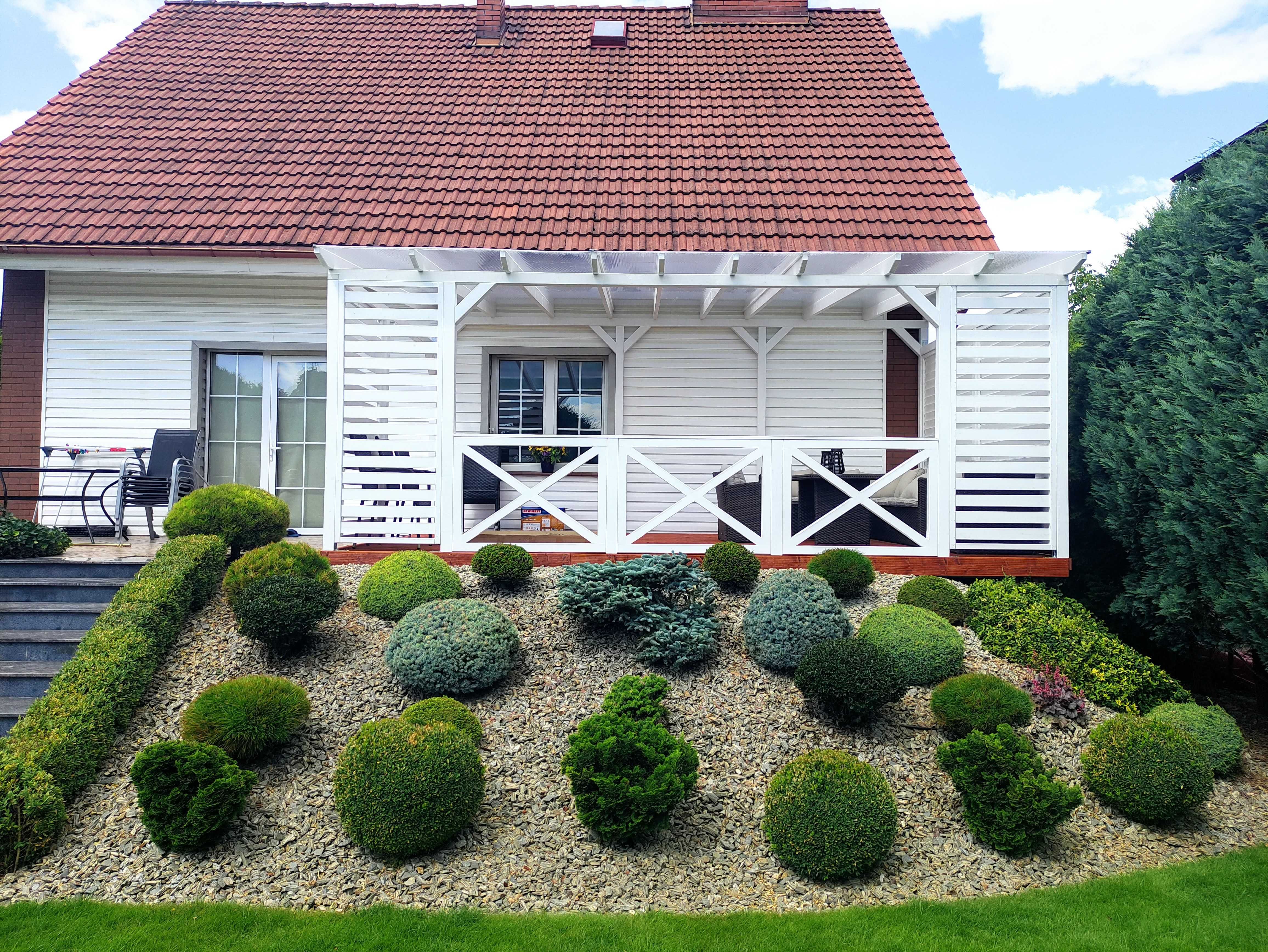 Pergola , zadaszenie z poliwęglanem