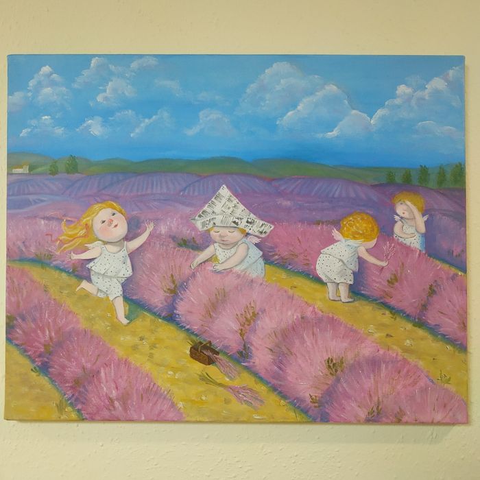 Картины маслом по мотивам Гапчинской Размер 40х50.