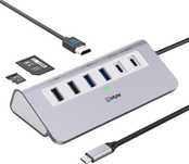 Wieloportowy adapter koncentratora USB C 9 w 1 4K