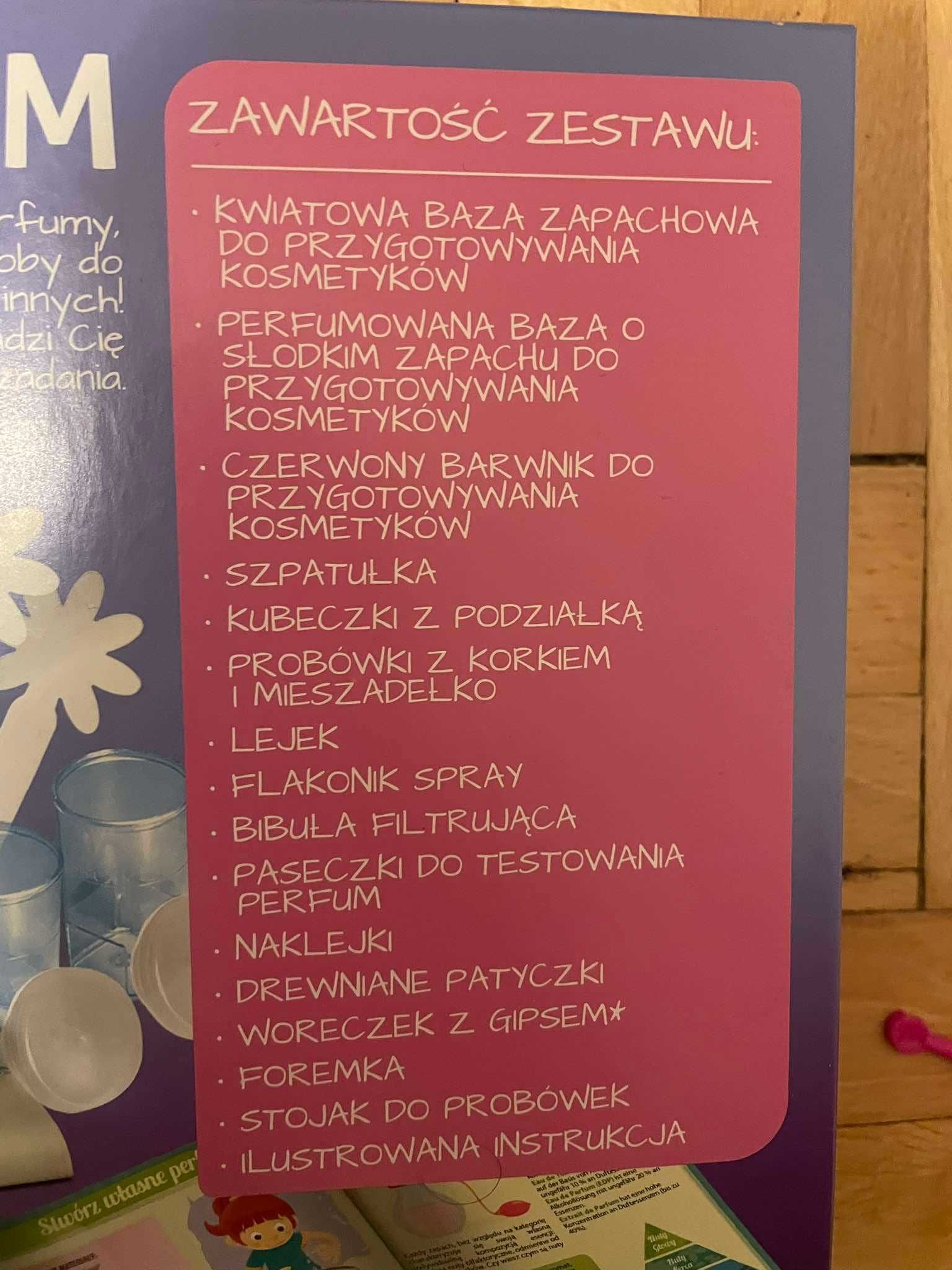 Naukowa Zabawa Laboratorium Perfum +GRATIS Clementoni Stwórz błyszczyk