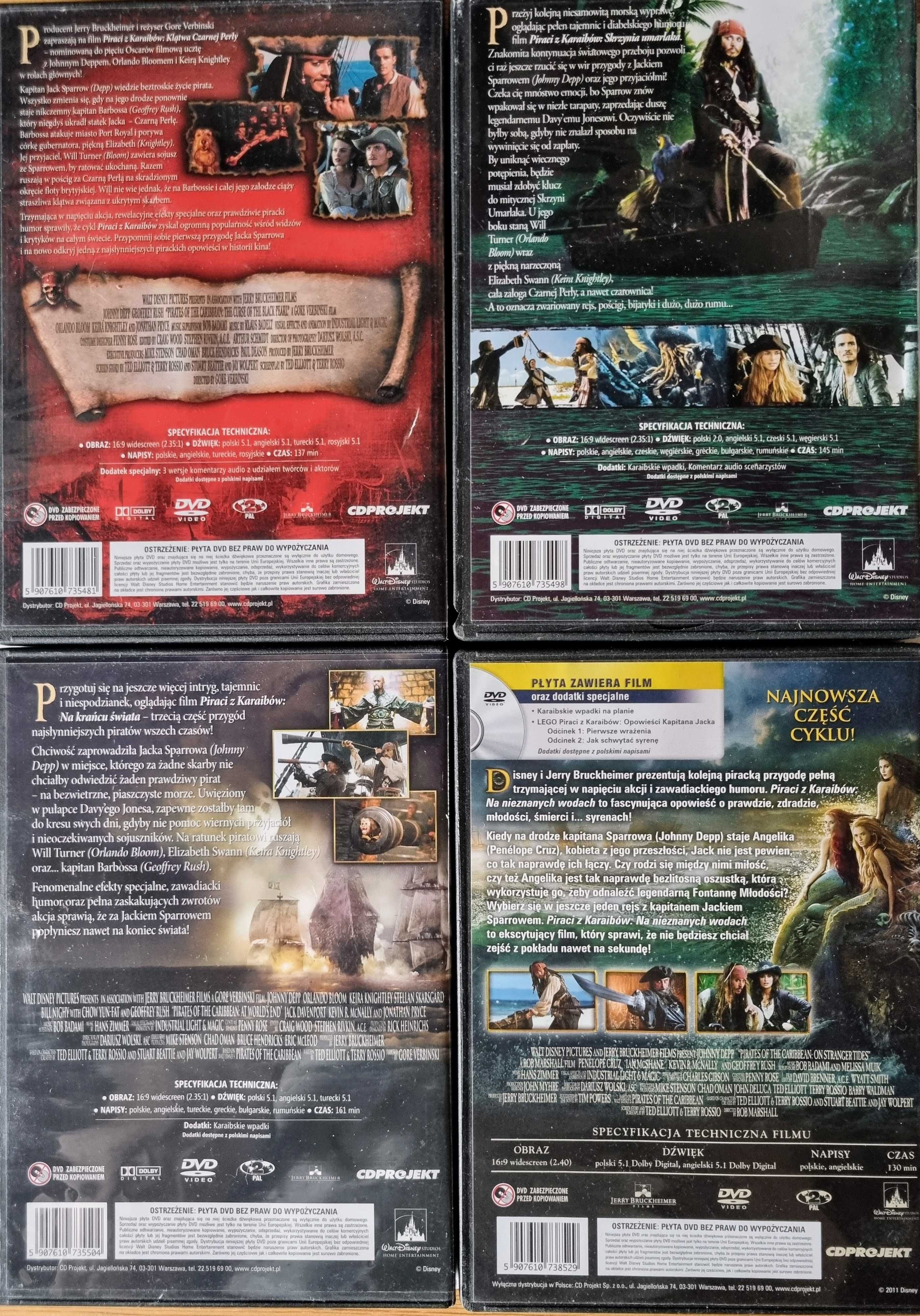 Piraci z Karaibów- 4dvd