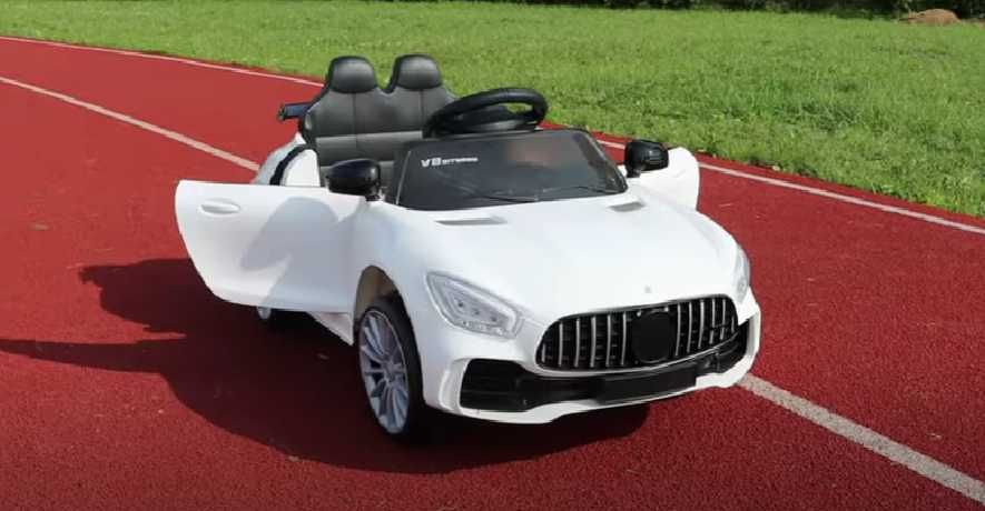 Новий! Електромобіль дитячий SPOKO SPS 600 Білий синій червоний Пульт!