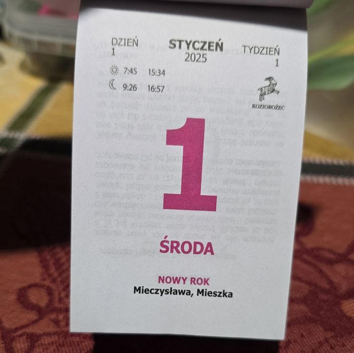 Kartka z kalendarza 2025