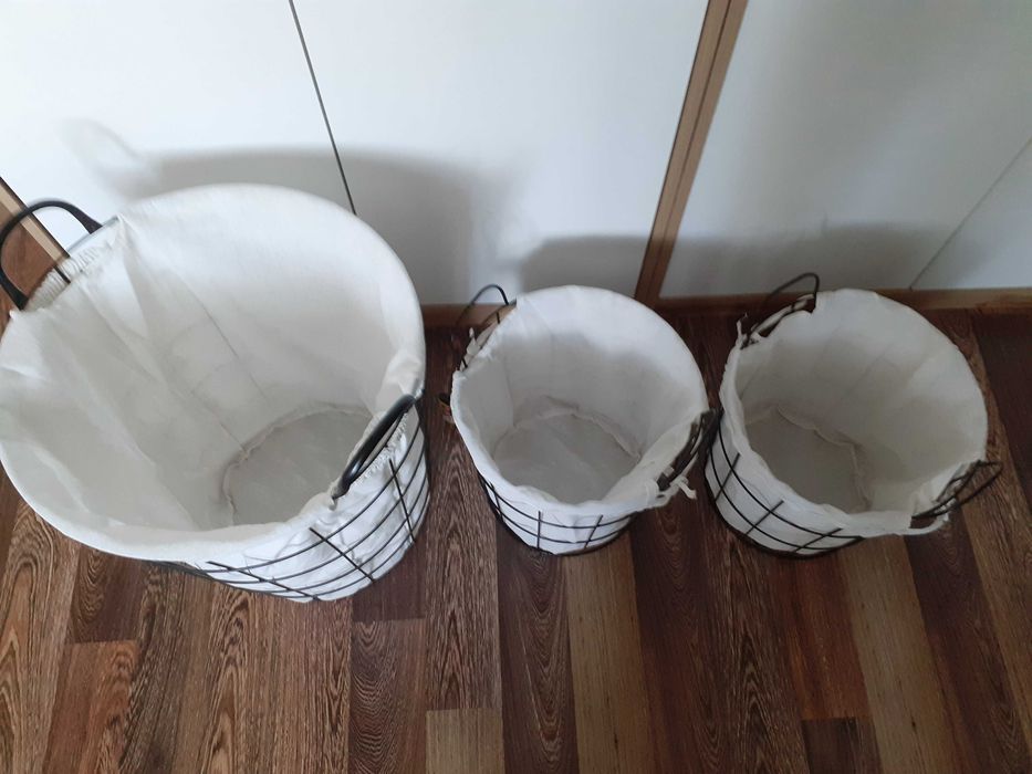 Kosz metalowy szafka łazienkowa ikea regał pojemnik na pranie bieliznę