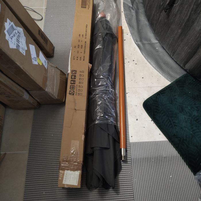 Parasol ogrodowy, zginany