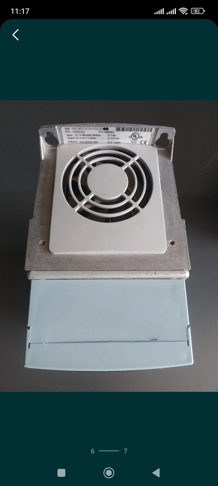 Частотный преобразователь VACON NXL 3 кВт