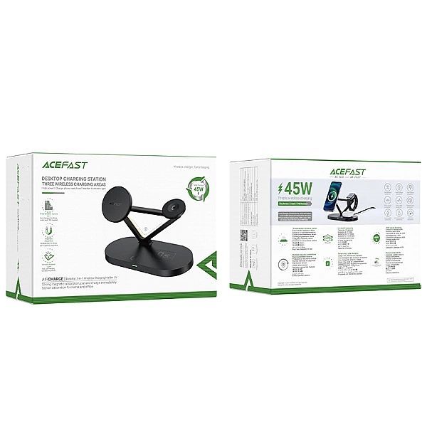 Acefast bezprzewodowa ładowarka Qi 15w do iPhone (z MagSafe), Apple Wa