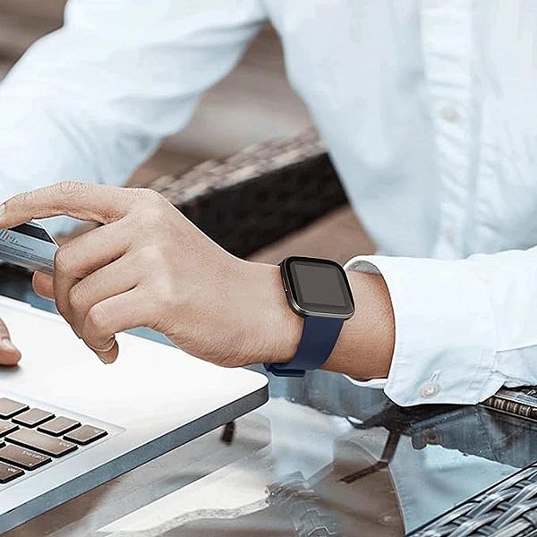 Opaska / Pasek Braders do Fitbit Versa / Versa 2 / Versa Lite granatow