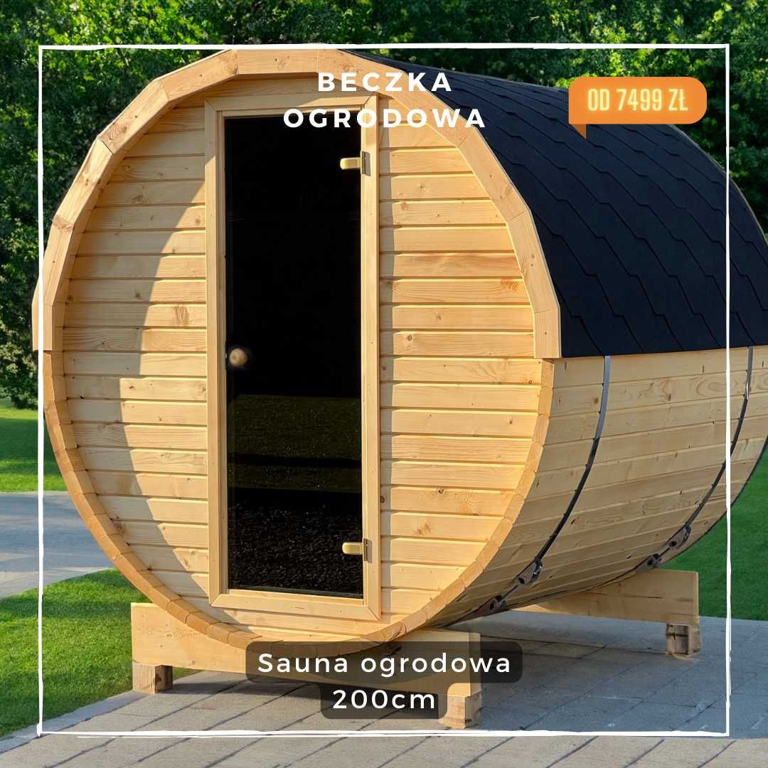 Sauna ogrodowa beczka sauny balia balie producent bania