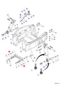 Wahacz przedni Massey Ferguson