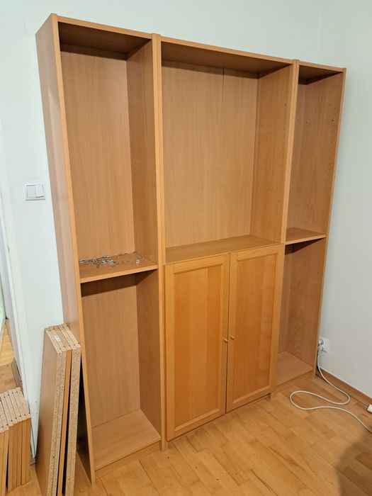 Billy Regał | 80 + Oxberg | 2 x 40 | ścianka buk