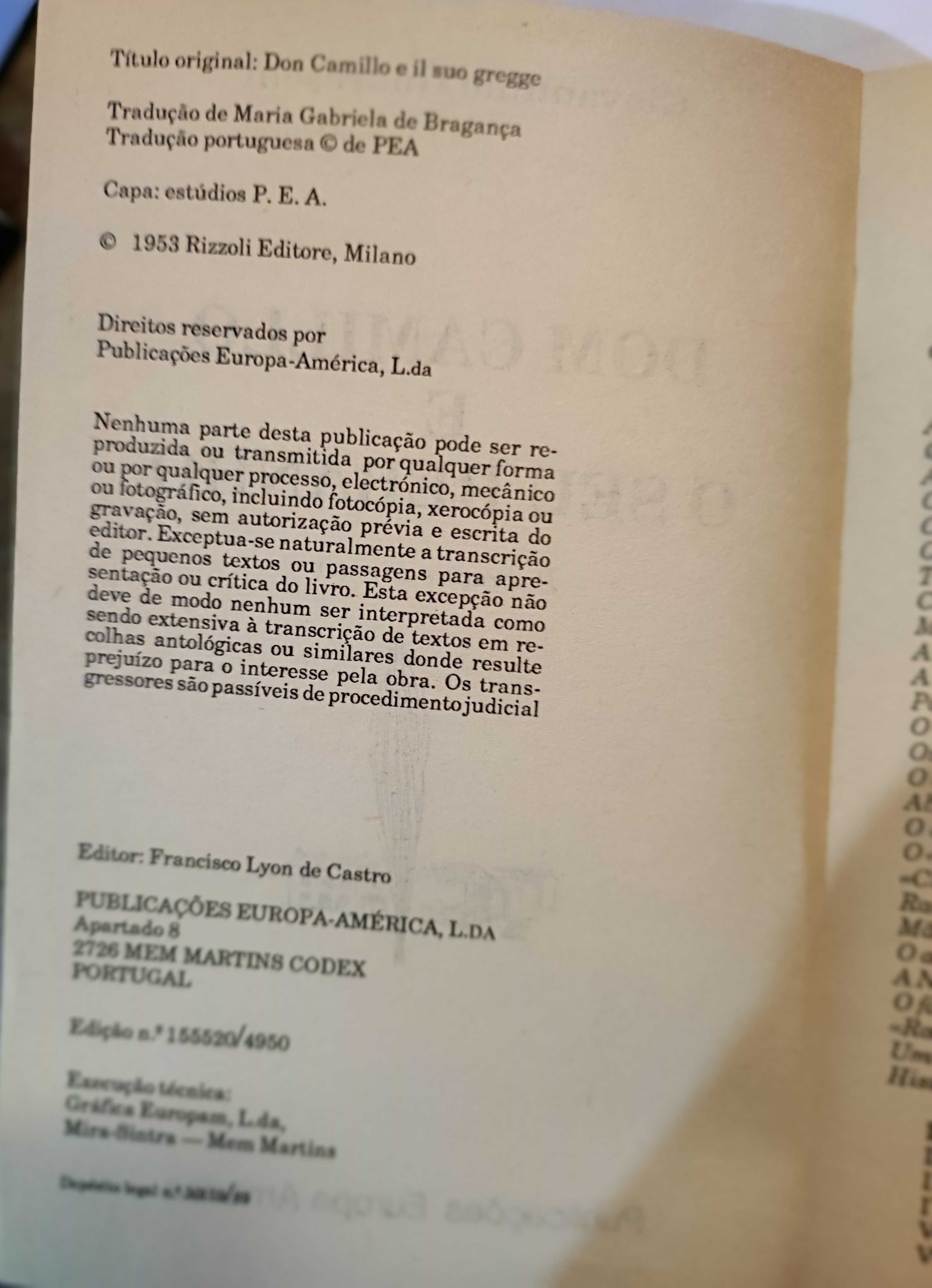 Don Camillo e o seu Rebanho - de Giovanni Guareschi