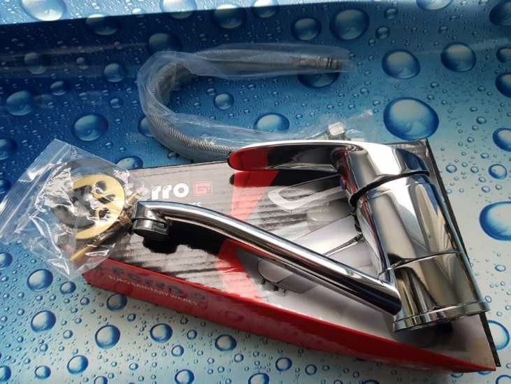 Смеситель змішувач для умивальника G-FERRO Mars 004-Z вилив 15 см