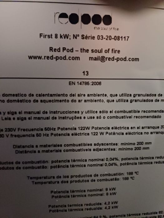 Salamandra pellets 8kw