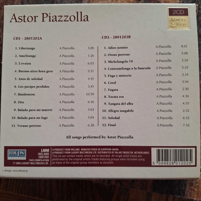 Astor Piazzolla - 2 CD Luxury Edition
