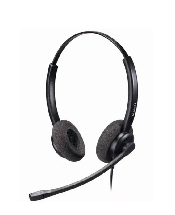 Накладні навушники Mairdi MRD-512DS Black провідні з мікрофоном