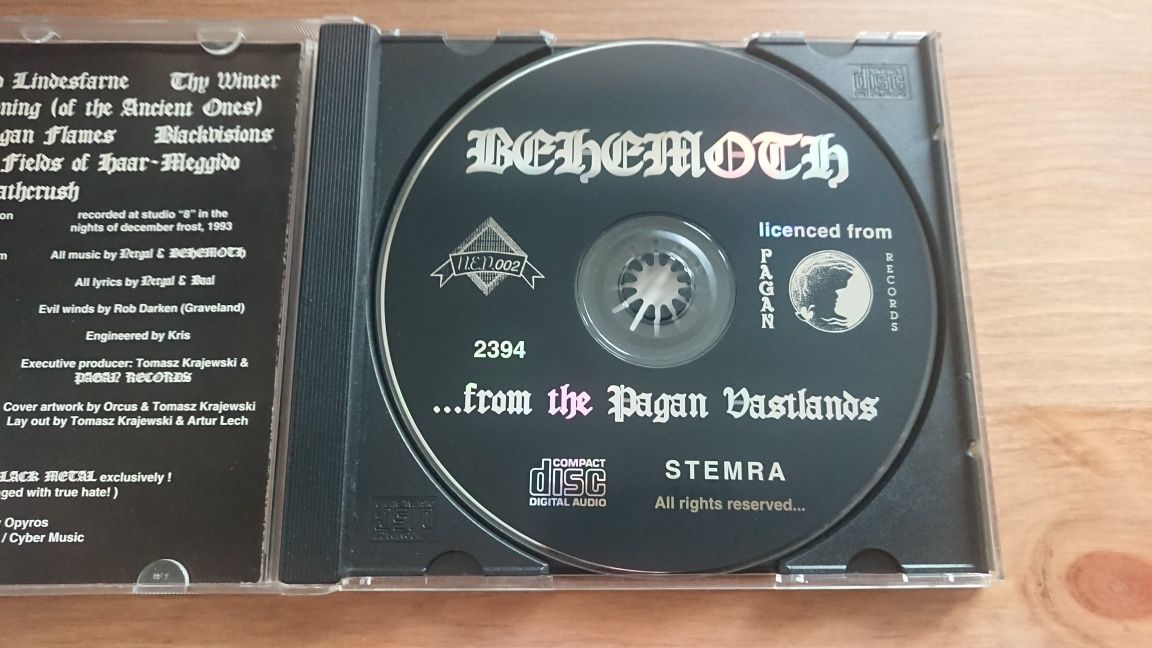 Behemoth ...From The Pagan Vastlands CD *Near Mint* 1994 1st Press 002