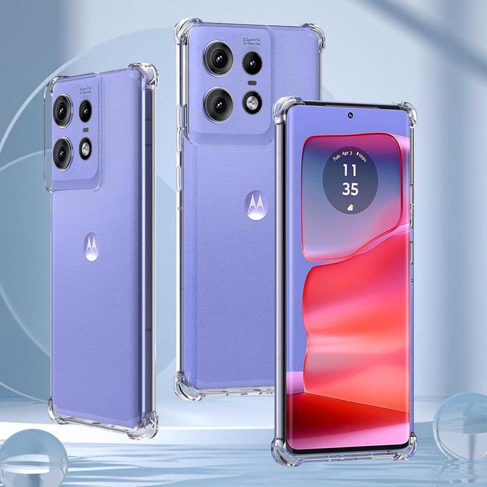 Etui Nakładka Anti-Shock do Motorola Edge 50 Pro + Szkło Hartowane