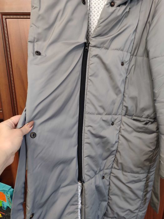 Куртка зимова довга, пальто зимове довге