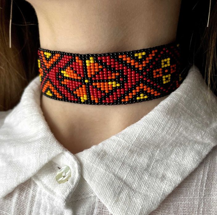 Ґердан з бісеру, традиційна українська прикраса