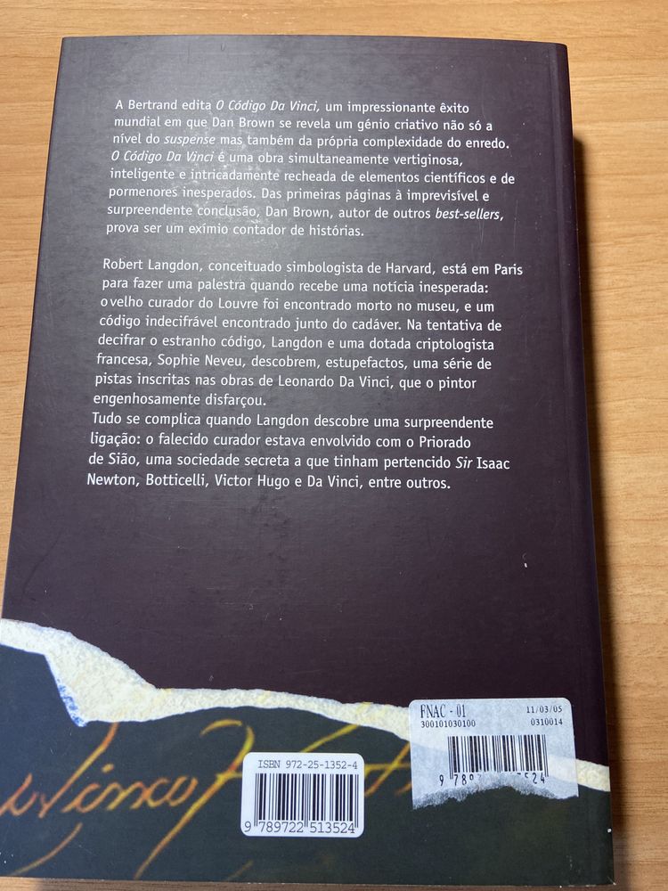 O código Da Vinci - Dan Brown