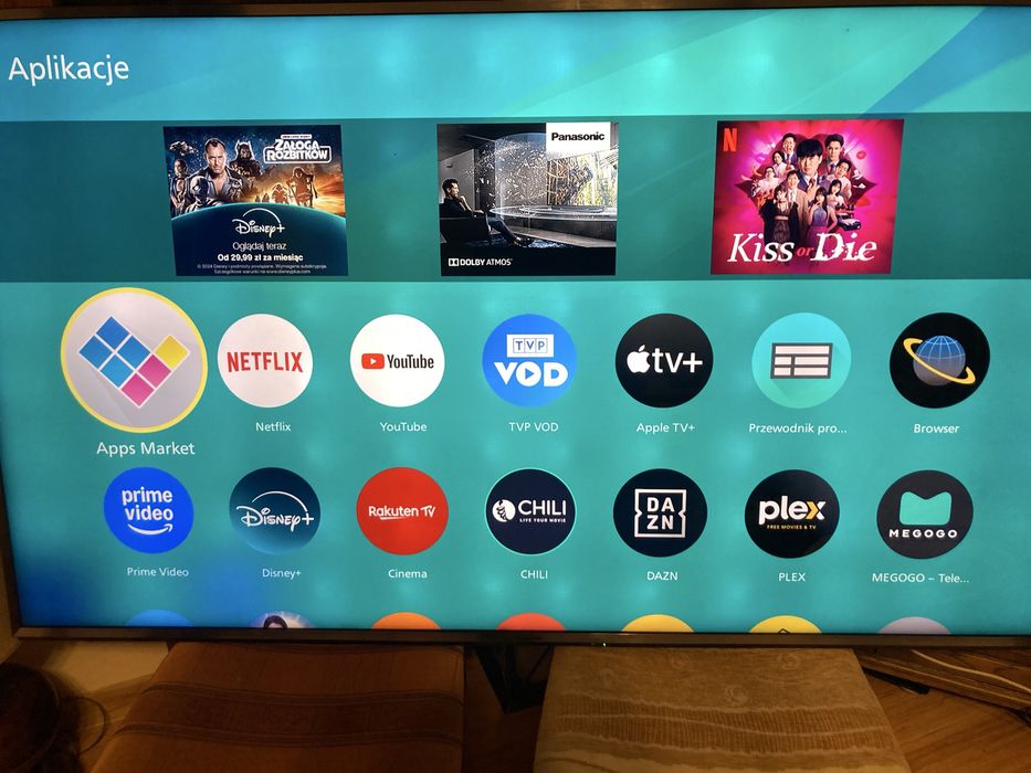 Telewizor panasonic 65 cali SMART TV dvbt-2 hevc