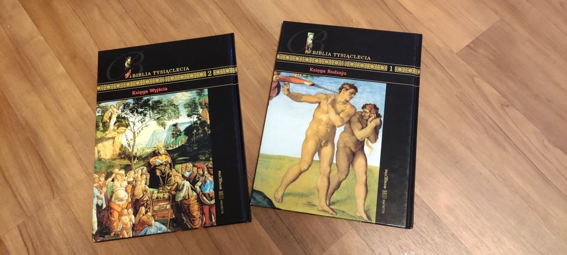 Biblia Tysiąclecia kolekcja Hachette tom 1 i 2