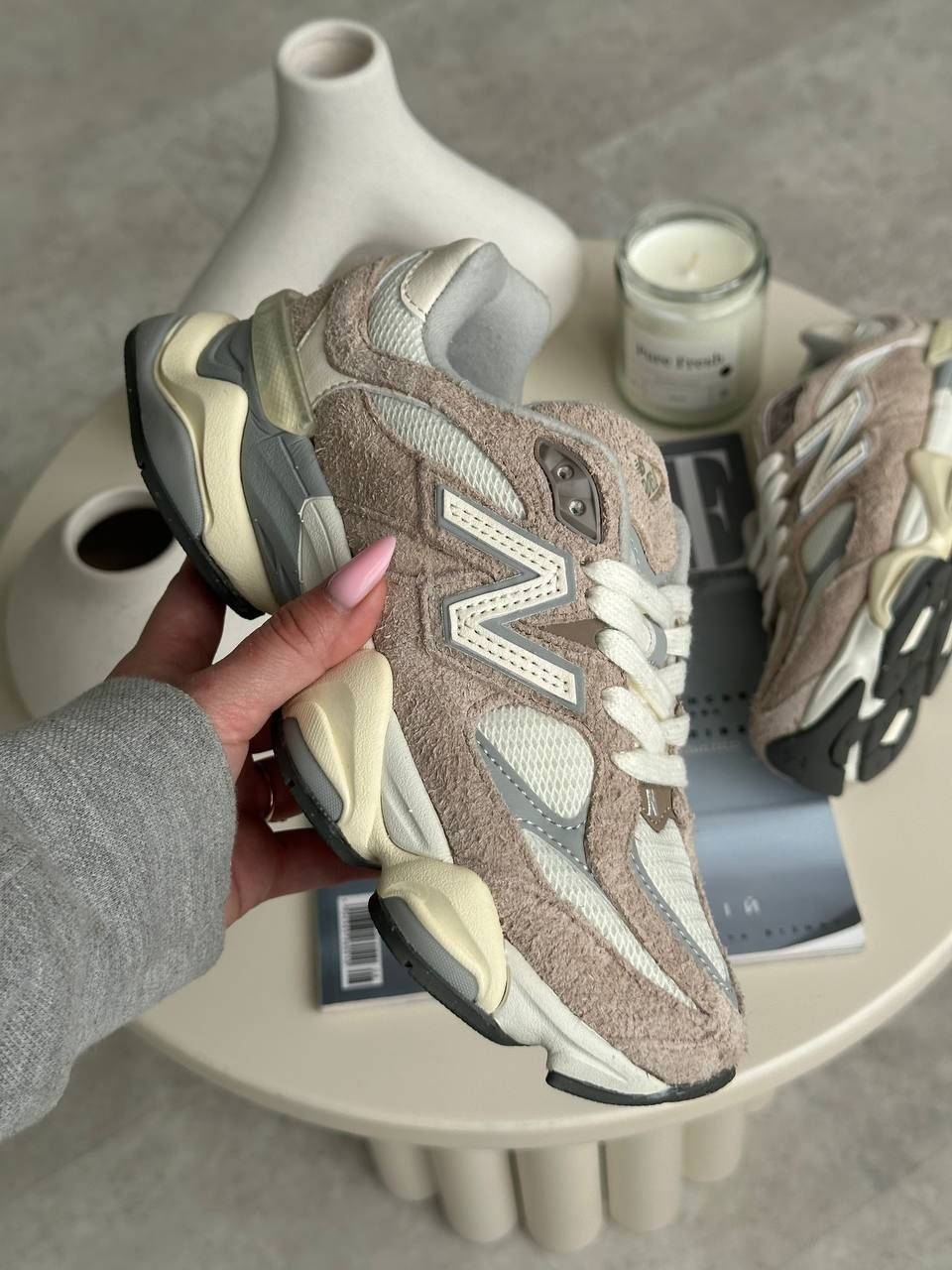 ‼️Нові New Balance 9060 Driftwood Stone/Стиль/Жіночі Кросівки/Взуття‼️