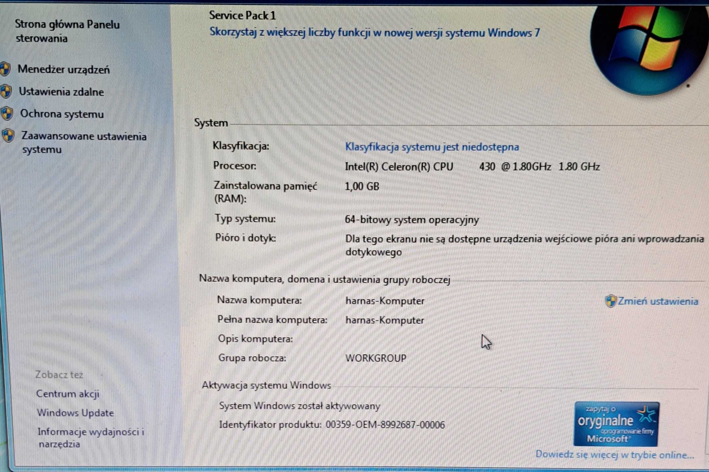 Komputer stacjonarny świecący led 256 tys kolorów!