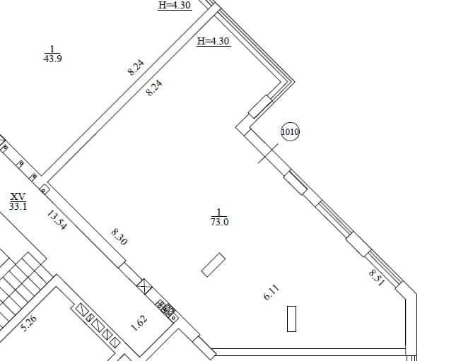 ЖК «На Прорізній» фасад комерційного приміщення  73 м2, Буча