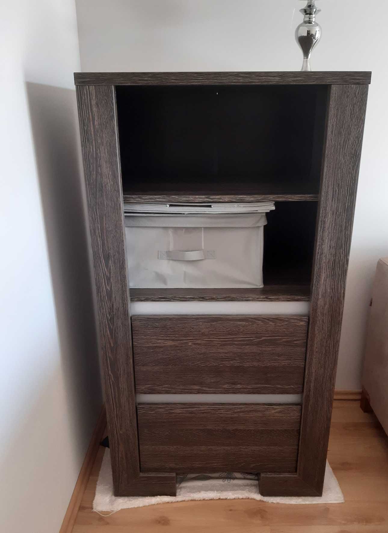 Meble do salonu ciemny dąb