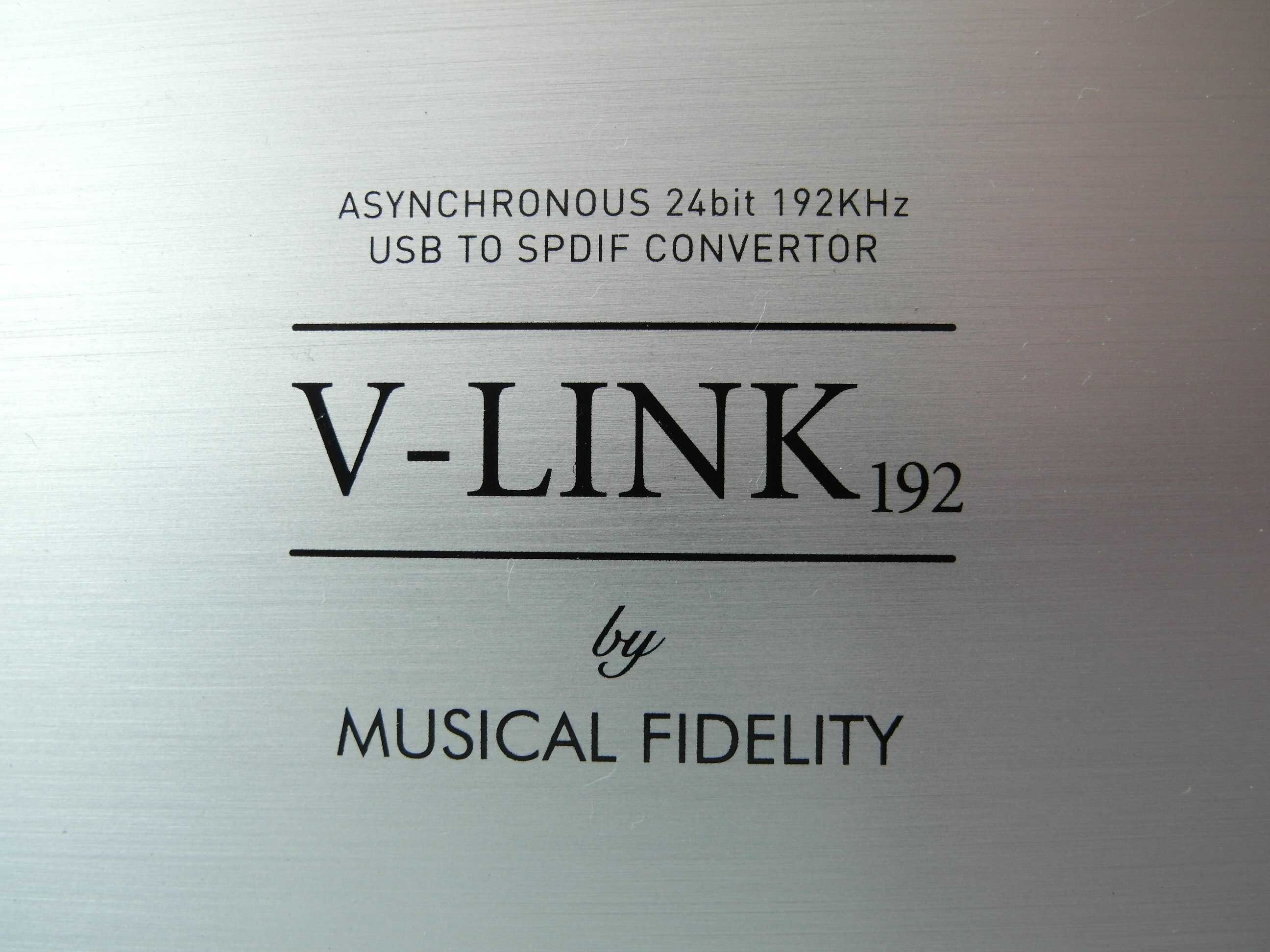 Musical Fidelity V-LINK 192 przetwornik audio usb / spdif audiofilski