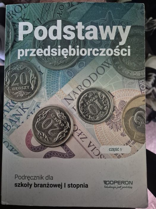 Podręcznik do podstaw przedsiębiorczości dla klasy branżowej 1 stopnia