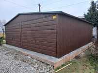 6x6 MAZ Garaże Blaszane Garaż Blaszany Blaszak Blaszaki Orzech